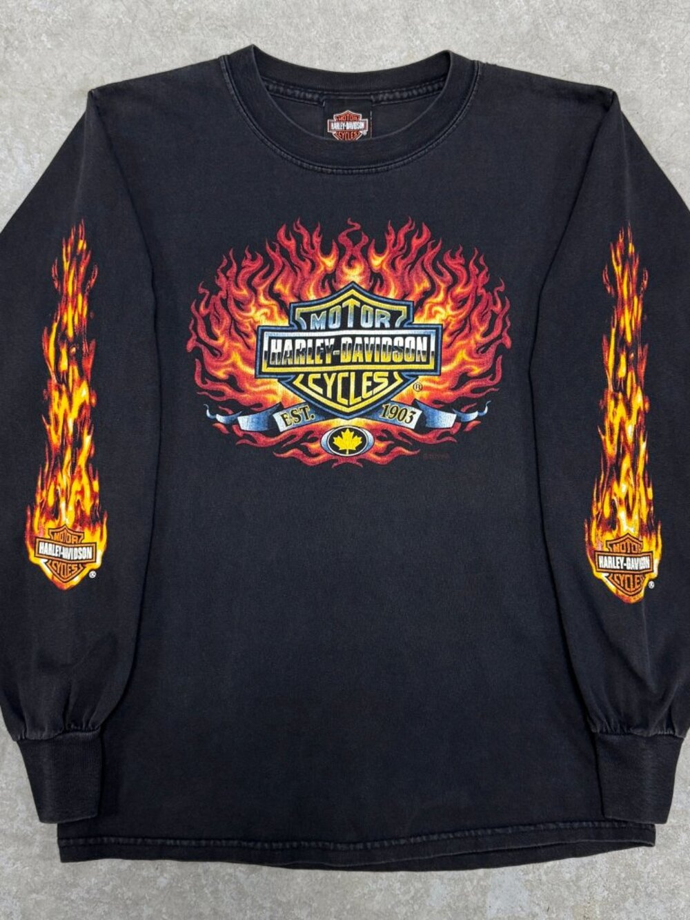 2002 Harley Davidson Flame Longsleeve